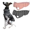 Hondenkleding Winterjas voor honden Koud weerjack voor middelgrote grote honden Italiaanse windhonden Whippets Hound Dikker gewatteerde donsjackkleding 231207