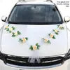 Decorative Flowers Environmentally Friendly Exquisite Artificial Flower DIY Craft Outdoor Ribbons Party Supplies Wedding Car Decoration