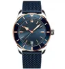 U1 TOP AAA Bretesiling Super-Ocean Super-Stael Stal Rotating Rame Mens Watch Automatyczne mechaniczne zegarki gumowe zegarki Luminous 926