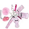 Набор ключей для самообороны безопасности для женщин и девочек, персональная сигнализация, мини-продукт, мульти-аксессуары Genshin Impact, эмо, рождественский подарок H1234A