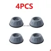 Akcesoria mebli 4PCS Anti Vibration Stopy Podkładki mycia gumowa matka przeciwwibracja podkładka suszarka lodówka Podstawa stała bez SLI DHVPD