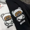 Moschino T Shirts Mos Embroidered Snowsuit Bear Love Mens Designer T Shirt Cotton Graphic Tee Couple Summer Tees Casual Short Sleeve 4740 8100