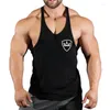Herren Tank Tops 2023 Baumwolle Gym Shirt Sport Top Männer Ärmelloses Lauf Workout Training Fitness Stringer Weste