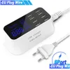 Cell Phone Chargers 8 Port Wall Usb Hub Charger Adapter 8A Mtiple For Mobile Led Desktop Charging Station Base Eu Us Uk Plug Drop Deli Dhpxa