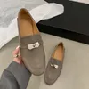 Klänningskor vårmärke kvinnor platt mode spänne rund tå slip på loafers mjuk casual brittisk stil oxford 231208