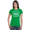 Women's Tshirt Glock T-shirt unik t-shirt 100% bomullsgrafisk tee damer kort ärm tshirt jumbo storlek kvinnor tshirts