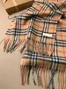 Классический клетчатый кашемировый шарф для женщин и мужчин, зимний роскошный шарф, высококачественный дизайнерский теплый дизайнерский шарф с коробкой