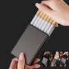 Bärbart cigarettfodral håll 20st Cigaretter Pocket Storage Box Waterproof Anti-tryck Tobakshållare Rökning Box Mäns gåvor