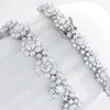 Pendentif Colliers Smyoue 100 D Collier dégradé de couleur pour femmes tournesol luxe scintillant plein diamant 925 argent sterling 231208