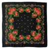 Sciarpe 70/70 cm Sciarpa quadrata russa Stampa floreale di lusso Bandana Scialle Fascia femminile Fazzoletto etnico Babushka Avvolge la testa