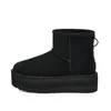 5cm plattformshöjd designer stövlar kvinnor uggsboot tasman klassisk mini plattform boot australisk vinter snö designer tasman tazz päls stövlar tofflor ankel sherpa