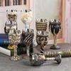 Mugs Coolest Gothic Resin Stainless Steel Dragon Skull Goblet Retro Claw Wine Glass Cocktail Glasses Whiskey Cup Party Bar Drinkware 231208