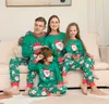Aile Eşleşen Kıyafetler Bakın Noel Pijamaları Set Santa Elk Baskı Parentchild 2 PCS Takım Bebek Köpek Romper Yıl Giysileri 231207