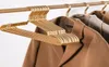 Hangers Racks 510 pièces or mat manteau pantalon cintre vêtements étendoir anti-dérapant garde-robe robe serviette organisateur en alliage d'aluminium 3464362