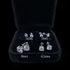 Charm Cadermay CVD HPHT 0.5CT 1CT 2CT 실험실 다이아몬드 이어링 14K 10K 4 대안 나사/밀리어 백인 솔리테어 스터드