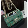 23A luxurys handbags channell 25x12cm designer handbags designer tote bag crossbody bag shoulder bag fashion womens clutch bags Woolen cloth womens purses
