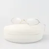 Lunettes de soleil rondes Vintage pour femmes, petite monture, marque de styliste, couleur océan, mode féminine rétro ovale