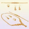 Indian Luxury 24K Gold Ploated Designer Girl Sieraden Sets Ketting Earring Dubai Wedding Bridal Sieraden Set Geschenken voor vrouwen 2201197911000