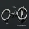 5st Lot Fashion Metal 3D Car Logo Keychain Key Chain Keyring Key Ring Chaveiro Llavero för Opel Auto Pendant Car Accessories Whol203T