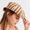 Berets sboy Hats for Women Classic 8 Panel Striped Gatsby Ivy Hat Female Girls Octagonal Beret spaper Painter Cap 231208