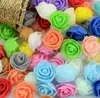 Dekorative Blumenkränze, 500 Stück, 3 cm, Mini-künstliche PE-Schaum-Rosenblütenköpfe für Hochzeit, Heimdekoration, handgefertigte gefälschte Kugel, C9422637