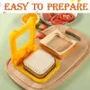 Cooking Utensils 1pcs Sand Cutter and Sealer for Kids DIY Decruster Pocket Sandes Great Breakfast Maker Lunchbox 231207