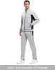 TBMPOY MENS SUITS SUITS SWESSUITS FOR MEN SET SETTS CONSTAGES 2 pièces Casual Athletic Jogging Full Up Full Zip Sweat