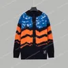 designer autumn luxury mens sweater clothing pullover slim fit knit casual sweatshirt geometry patchwork color print Male fashion woollen woolly jumper yf111913