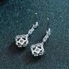 Original 0.6ct Platinum Plated 925 Sterling Silver Vvs d Color Gra Moissanite Pendant Earrings Screw Back Fine Jewelry