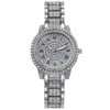 Altri orologi Orologio da donna di lusso con diamante elegante cinturino in acciaio al quarzo di marca da donna orologio da polso alla moda con zirconi in cristallo 231207