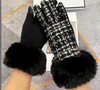 Wool gloves Mittens For women Designer Womens Winter Wool Fleece inside Mitten Thick Warm Cycling Driving Touch Screen glove Fleece inside Ski Gloves