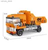 Block Ny Heavy Dump Truck Engineering Cement Mixer Engine Mini Loader Car Classic Building Blocks Set Bricks Toy City R231208