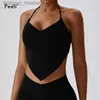 Tanks pour femmes Camis Halter Sports Bra Vêtements Femmes Port Medium Port Bras Fitness Gym de gymnase Crop-top Vêtements d'entraînement Push Up Corset Pafé les vêtements actifs L231208