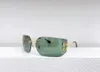 Miu Runway Mens Designer Óculos de sol para mulheres Óculos de sol femininos sem aro UV400