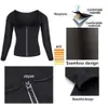 Newlin Women s Sweatshirt Spa Shirt Slimming Jacket Viktminskning Lumbal Coach Slim Fit Corset