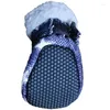 Vêtements pour chiens 4 pièces/ensemble de chaussures imperméables pour animaux de compagnie Denim anti-dérapant Chihuahua automne et hiver bottes de marche accessoires