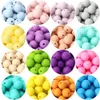 Detors Toys 20pcs 12 mm Perles de bébé en silicone rond Teether Disage DIY Pacificier Collier Pendentif BPA ACCESSOIRES GRATUITES 231207