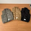 Gilets pour hommes automne et hiver col debout trois couleurs gilet pour hommes veste motard japonais streetwear