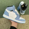 Jumpman 1 Men Basketball Shoes Smoke Gray Hyper Blue OG High 1S Bred Unc Homage University Blue Bread Breed Prode Shoes Designer Women Outdoor Sneakers في الهواء الطلق