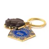 Whole 10 pcs lot Movie Potter Frogs Chocolate Keychain Platform Pendant Key Chains for Women Men Cosplay Jeweley Gift T200804218E