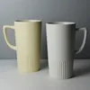 600ml Ceramic Cups Matte Coffee Mug Large Capacity Creative Drinkware Coffe Tea Cup Novelty Gift Custom Logo CCJ2077