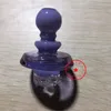 Cool coloré Pyrex épais verre bulle Carb Cap 22MM 25MM 30MM filtre chapeau ongles Dabber Bongs plates-formes pétrolières fumer pipe à eau à la main Bong Quartz bol accessoires DHL