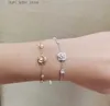 Kette Neue 2023 Trend Klassische Heiße Berühmte Marke Jahrestag Geschenk Schmuck Armbänder Für Frauen Hochzeit Reine 925 SliverZircons Rose Blume YQ231208