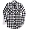 Men's Casual Shirts Vintage Long Sleeve Chest Two Pocket Design Fashion Printed-Button Classic Plaid Trend Blouse 2023 Men Flannel Shirt