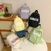 Torby szkolne wypoczynek i wszechstronny plecak z prostymi literami lekkie na świeżym powietrzu Mommy Bag nylon solidny kolor damski