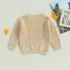 Pullover born Baby Girls Winter Flower Sweater Clothes Autumn born Infant Clothing Pullover Knitted Kids Sweaters 231207