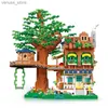 Blocs 2023 moderne arbre maison arbre décoration blocs de construction modèle classique ensembles briques enfants Kits pour garçons jouets enfants R231208