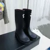 2023 Luxury Design Channel Rain Boot Elegant Perfect Cool Girl In Autumn Winter Alphabet Instant Casual Boots 23.12.8