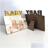 Frames And Mouldings Sublimation Blank P O Frame Ornaments Diy Heat Transfer Album Creativity Desktop Decoration Baby Birthday Fl Mo Dhfbq