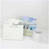 Molduras e molduras Sublimação em branco PO Quadro Álbum Enfeites Transferência de calor Madeira DIY Desktop Artesanato Decoração Dia dos Namorados G Dhwub